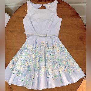 LC Lauren Conrad Bloomfest Fit and Flare Floral Dress Size 4
